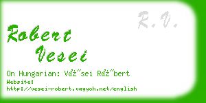 robert vesei business card